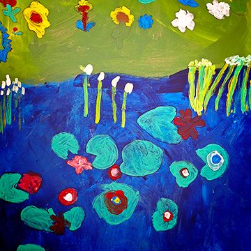 Malkurs für Kinder mit dem Thema Claude Monet
